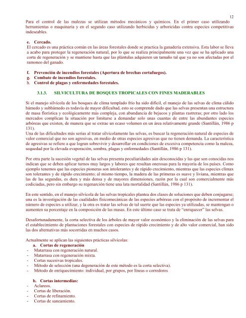 unidad iii: silvicultura y manejo integral forestal - Daniel Rivas