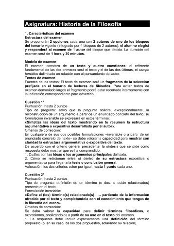Asignatura: Historia de la Filosofía - Salesianos