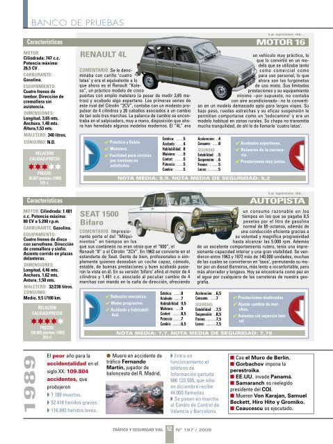 RENAULT 4L SEAT 1500 Bifaro - Dirección General de Tráfico