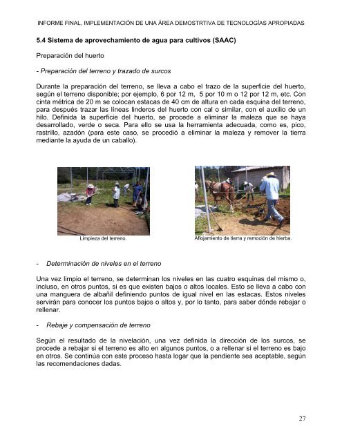 Informe final del proyecto - Semarnat