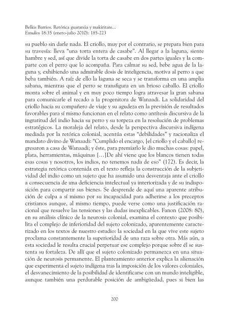 Retórica guaraúna y makiritare en dos relatos de autoría indígena