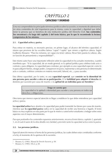 Guía didáctica DERECHO CIVIL III, SUCESIONES - Universidad ...