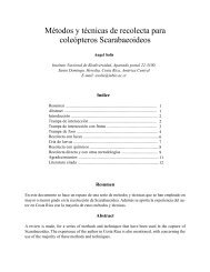 Métodos y técnicas de recolecta para coleópteros Scarabaeoideos