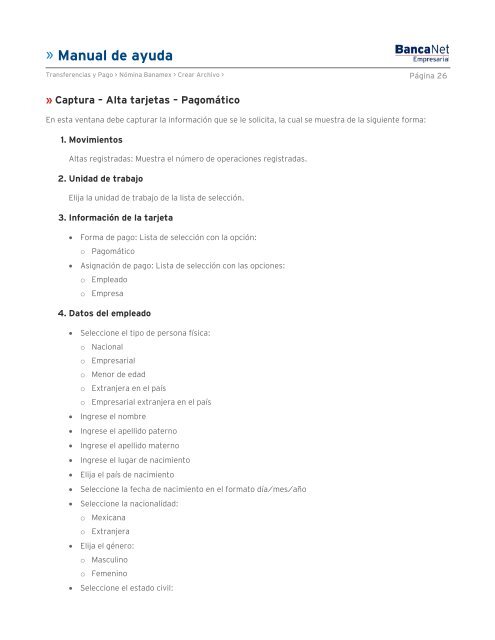 Manual de ayuda - Banamex.com