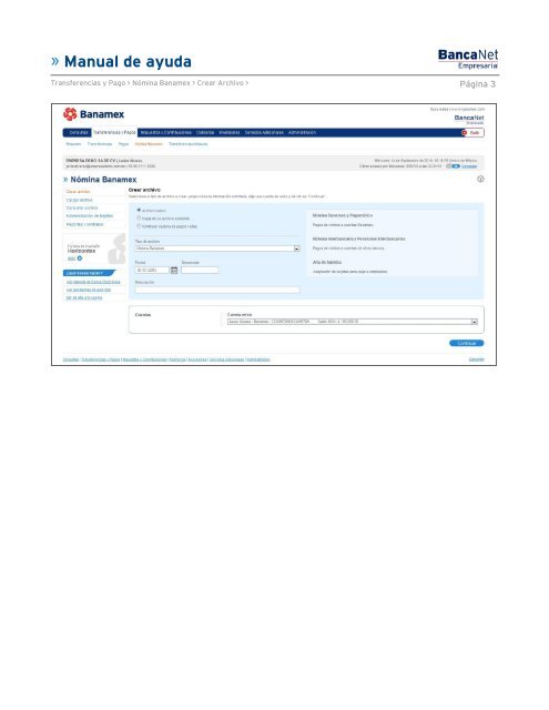 Manual de ayuda - Banamex.com