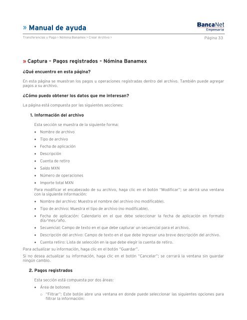 Manual de ayuda - Banamex.com