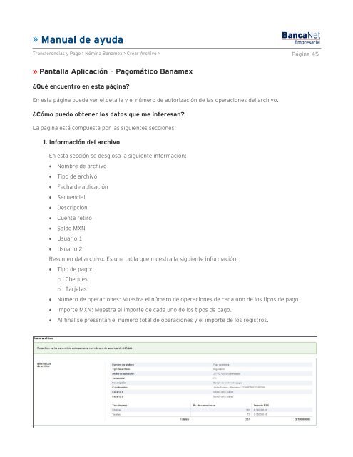 Manual de ayuda - Banamex.com