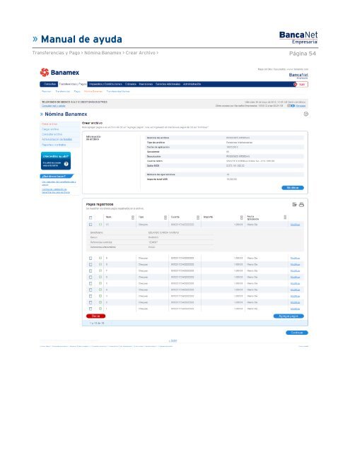 Manual de ayuda - Banamex.com