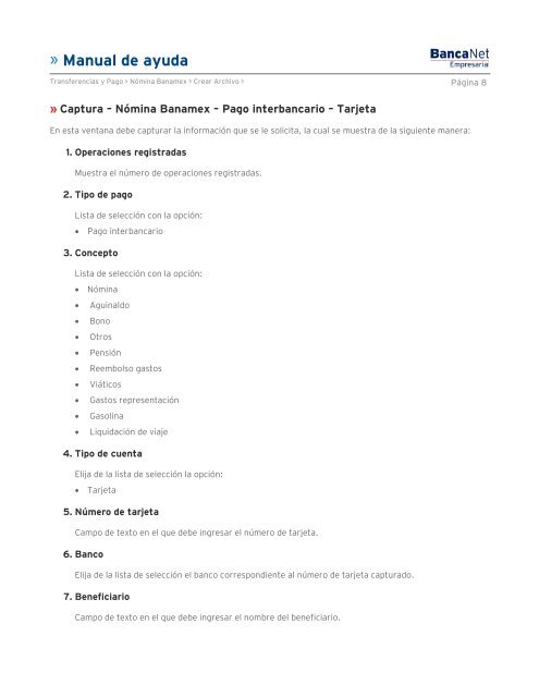 Manual de ayuda - Banamex.com