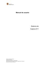 Manual de usuario Sistema de Captura 911 - Gobierno del Estado ...