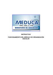 Organización Escolar - Ministerio de Educación