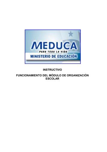 Organización Escolar - Ministerio de Educación