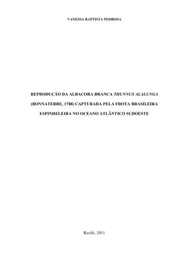 Vanessa Baptista Pedrosa - Recursos Pesqueiros e Aquicultura ...