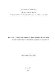 Encantos e encontros com a fala: explorações psicanalíticas sobre a ...