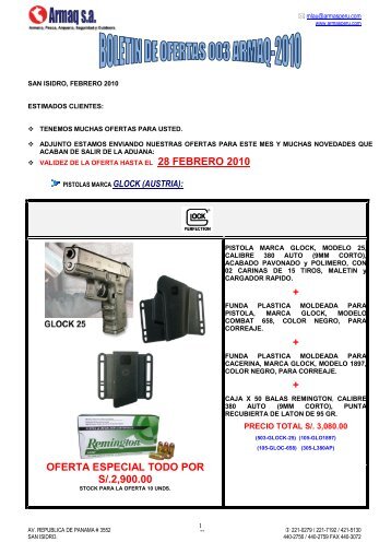 adjunto estamos enviando nuestras ofertas para este ... - ARMAQ SA