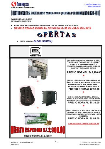 OFERTA VALIDA DESDE EL 12 HASTA EL 31 DE ... - ARMAQ SA