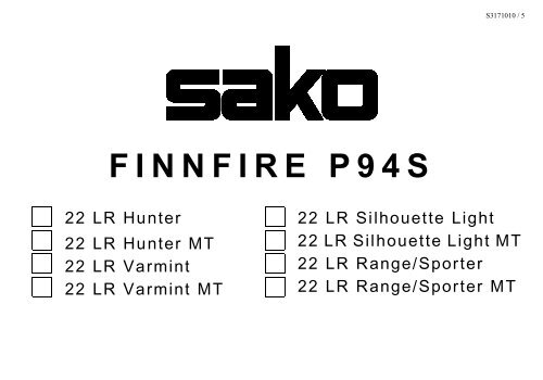 FINNFIRE P94S - Sako