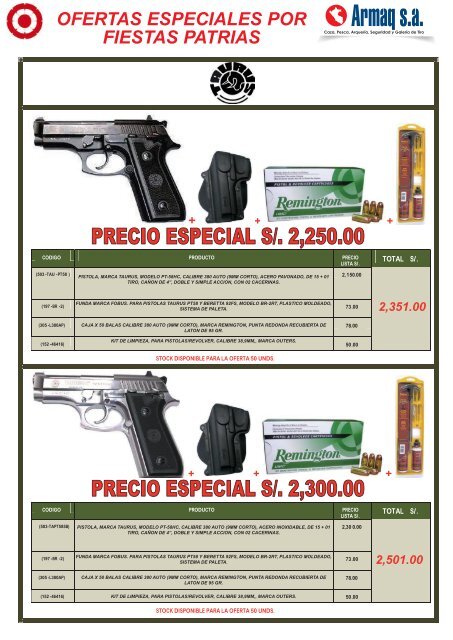 OFERTAS ESPECIALES POR FIESTAS PATRIAS