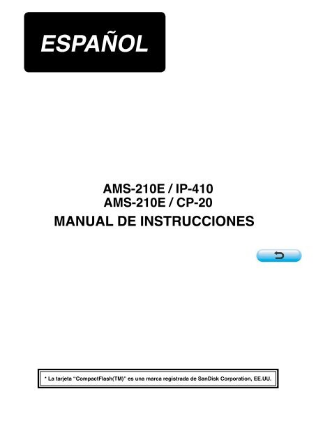 AMS-210E MANUAL DE INSTRUCCIONES (ESPANOL) - JUKI
