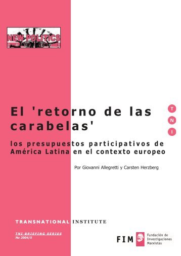 El 'retorno de las carabelas' los presupuestos participativos de ...