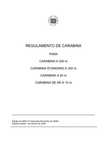 REGULAMENTO DE CARABINA
