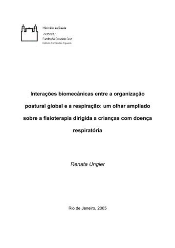 Interações biomecânicas entre a organização postural ... - Fiocruz