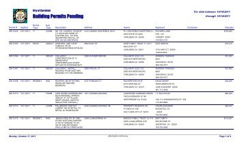 Building Permits Pending - City of Carlsbad