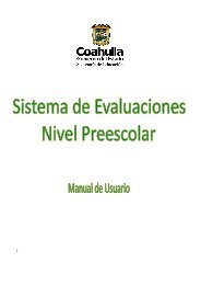 Sistema de Evaluaciones Nivel Preescolar Manual 1 - Sedu