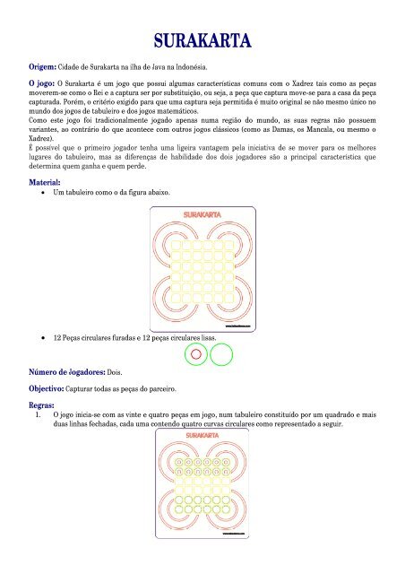 Regras - Luduscience