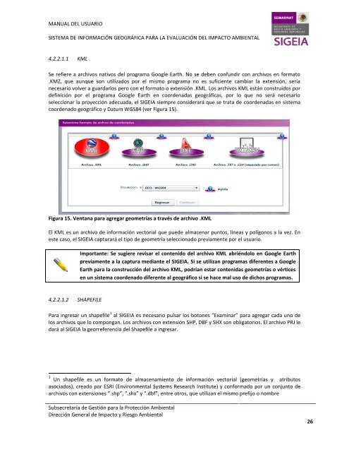 MANUAL DEL USUARIO SISTEMA DE INFORMACIÓN ... - Semarnat