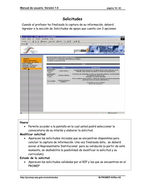 Sistema Unificado Promep (SISUP)