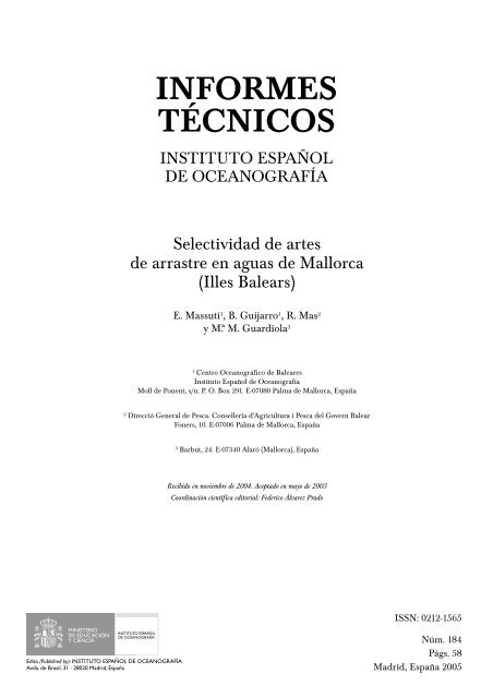 Texto completo (pdf) - El Instituto Español de Oceanografía