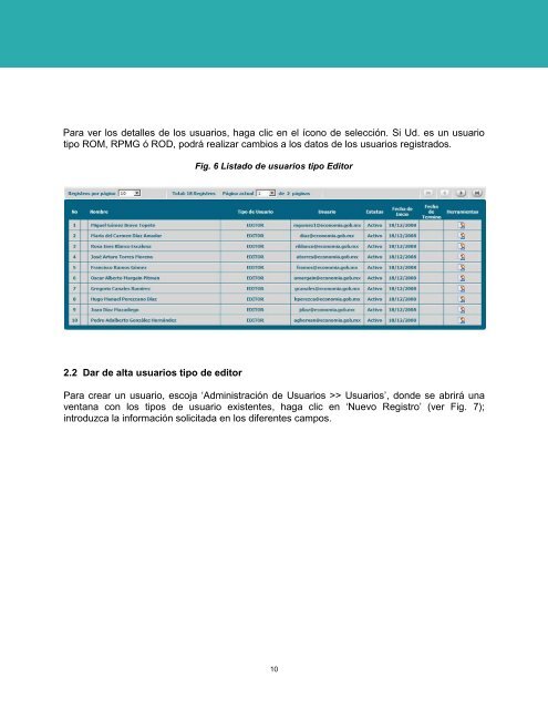 Manual de usuario para la captura de los Reportes ... - Cofemer