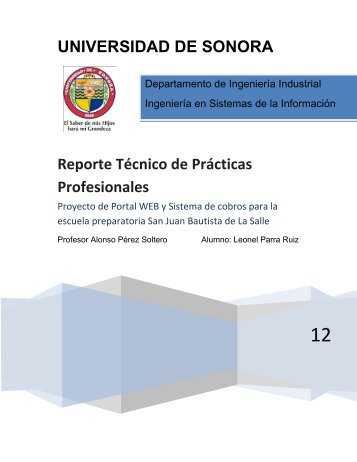 Reporte Técnico de Prácticas Profesionales - Oficina Virtual de ISI ...