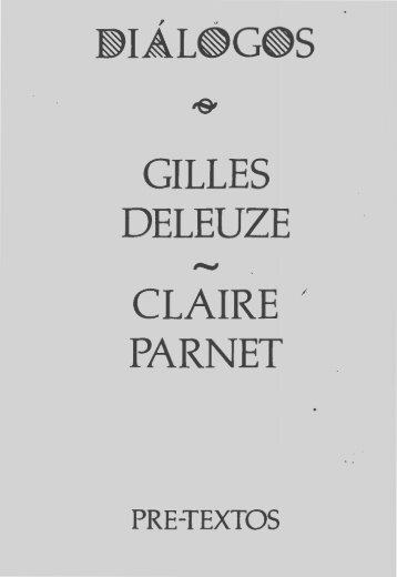 GILLES DELEUZE CLAIRE / PARNET