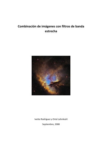 Combinación de imágenes con filtros de banda estrecha