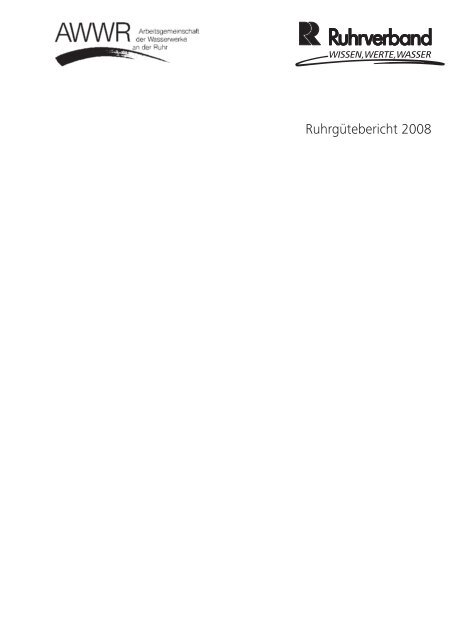 Ruhrgütebericht 2008 - Ruhrverband