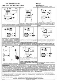 VARIMIXER OSO INSTRUCCIONES DE USO RN20 - Wodschow