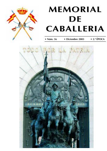 MEMORIAL DE CABALLERÍA Nº 56 DICIEMBRE 2003 - Portal de ...