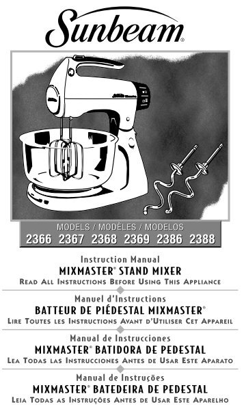 MIXMASTER® STAND MIXER BATTEUR DE PIÉDESTAL ...