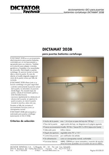 DICTAMAT 203B - Dictator