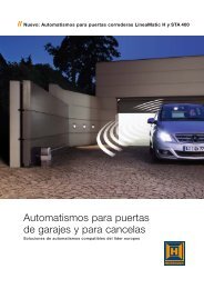Automatismos para puertas de garajes y para cancelas - Hormann.es