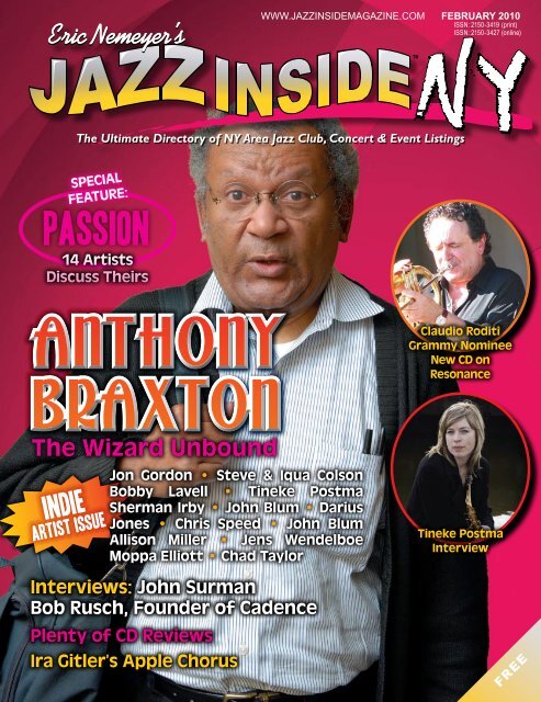 February 2010 issue - Jazz Singers.com