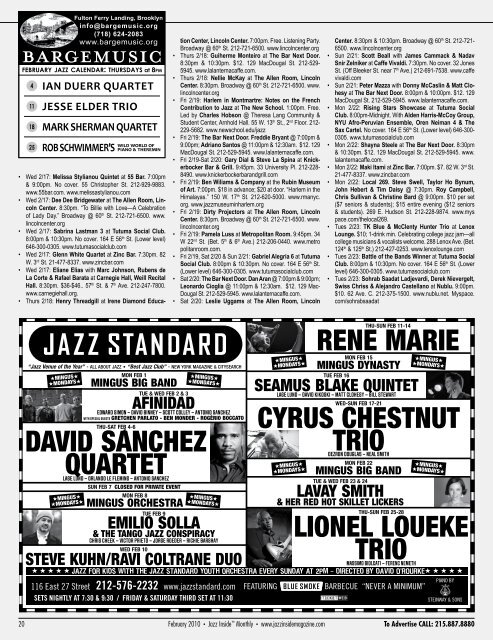 February 2010 issue - Jazz Singers.com