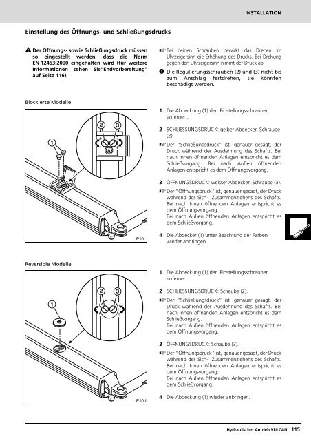 accionador hidráulico para puertas batientes manual ... - portogama