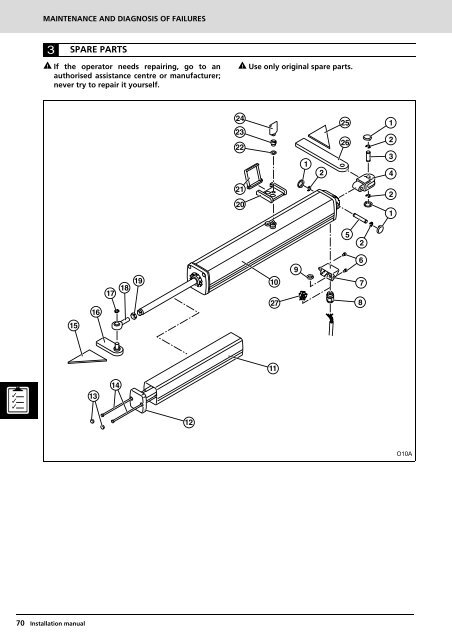 accionador hidráulico para puertas batientes manual ... - portogama