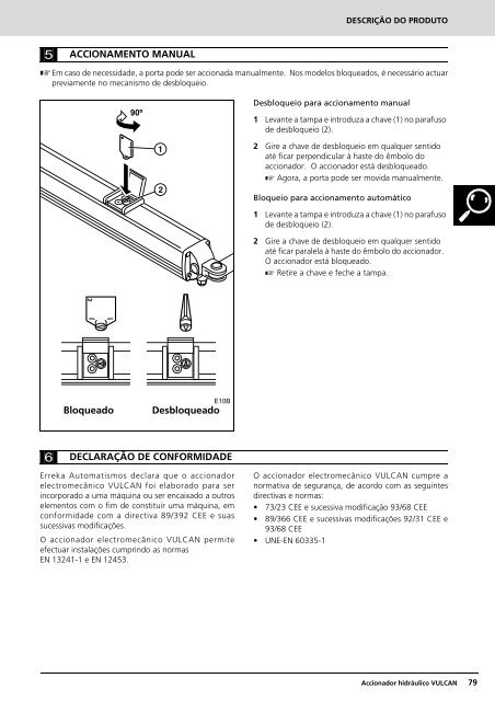 accionador hidráulico para puertas batientes manual ... - portogama