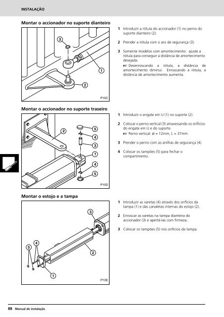 accionador hidráulico para puertas batientes manual ... - portogama