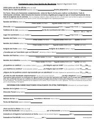 Formulario De Inscripcion Como Residente