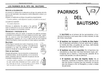 PADRINOS DEL BAUTISMO - Diócesis de Calahorra y La Calzada ...